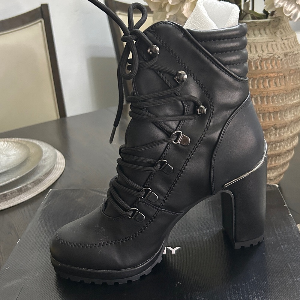 DKNY Black Heeled Boots